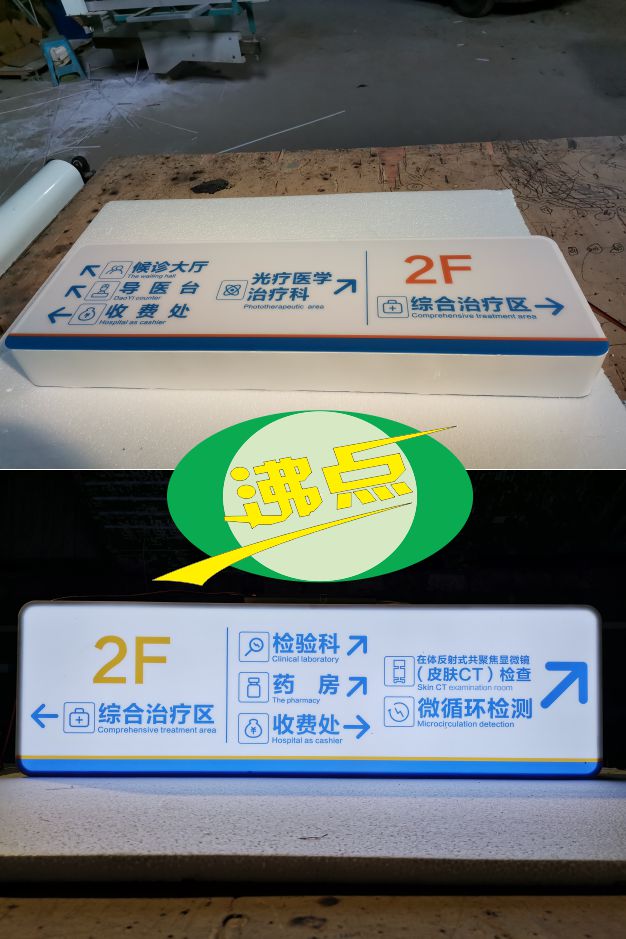 压克力材质指引导视灯箱